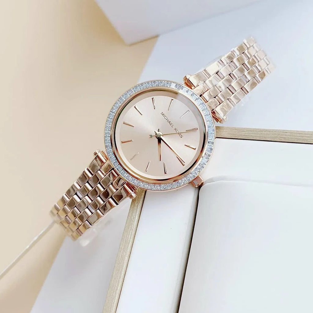 Michael Kors Womens Watch MK3366 – Rose Gold Strap & Dial  display picture 2