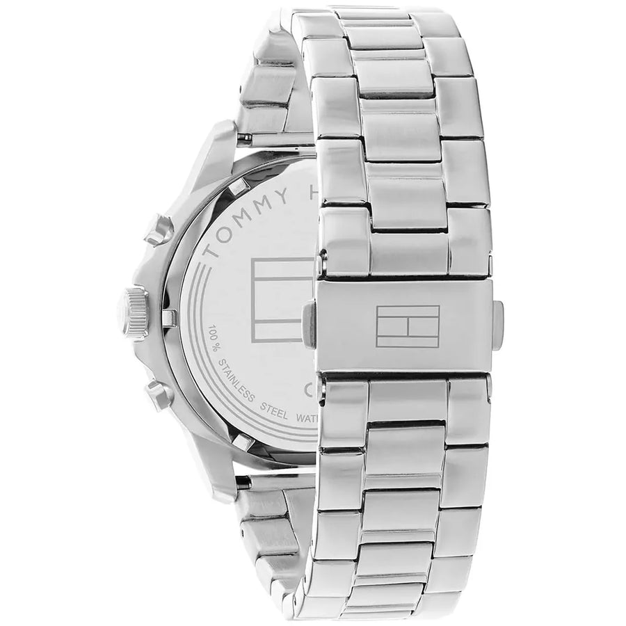 Tommy Hilfiger 1710477 Stainless Steel Strap With Black Dial Watch For Men