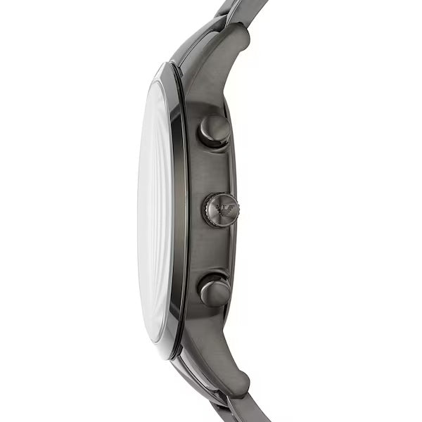 Emporio Armani AR11215 Grey Stainless Steel Strap With Blue Dial Watch For Men