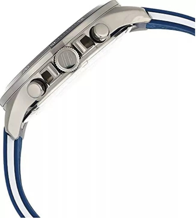 Tommy Hilfiger 1791721 Mens Watch Rubber Blue Strap With Blue Dial