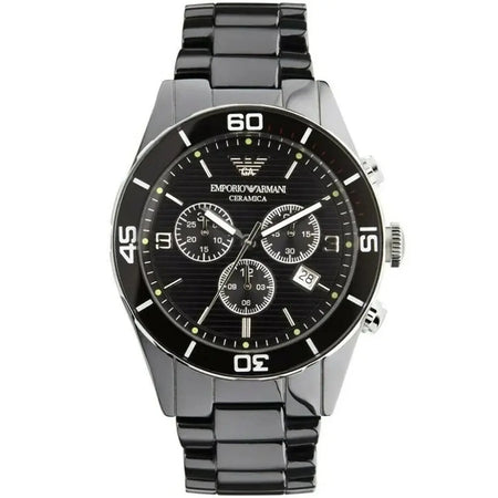 Emporio Armani AR1421 Black Stainless Steel Watches For Mens