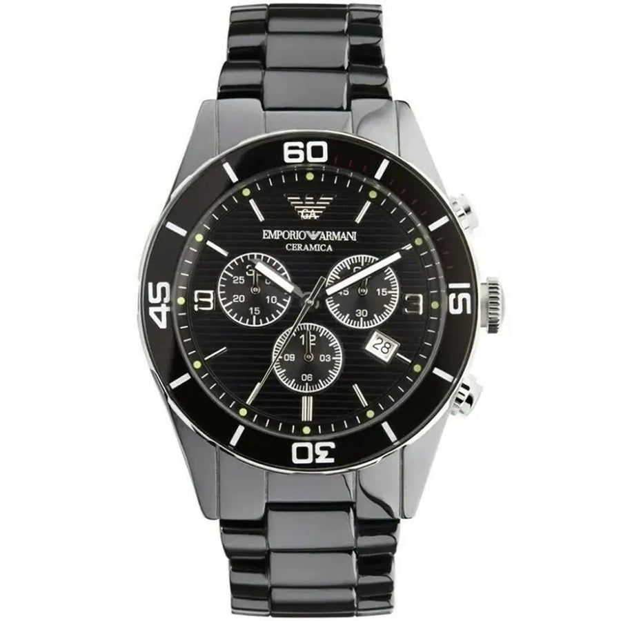 Emporio Armani AR1421 Black Stainless Steel Watches For Mens