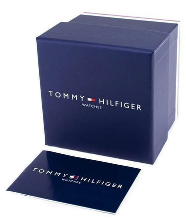 Tommy Hilfiger 1791399 Brown Leather Strap With Blue Dial Watch For Men
