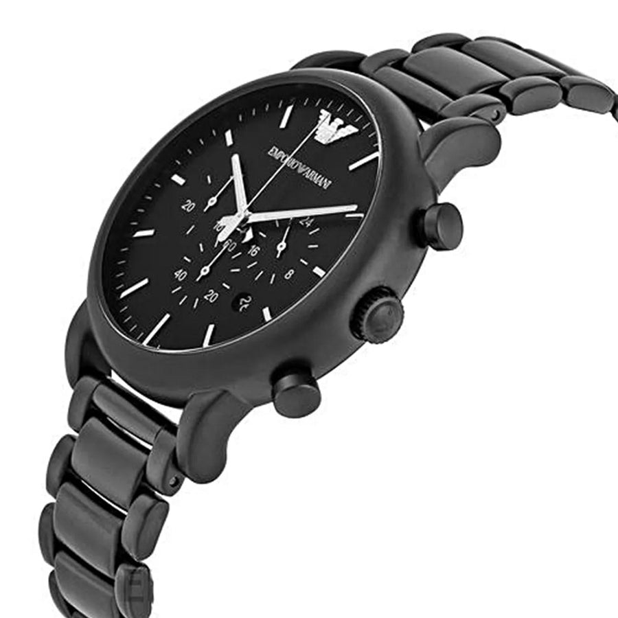 Emporio Armani AR1895 Mens Watch Black Stainless Steel