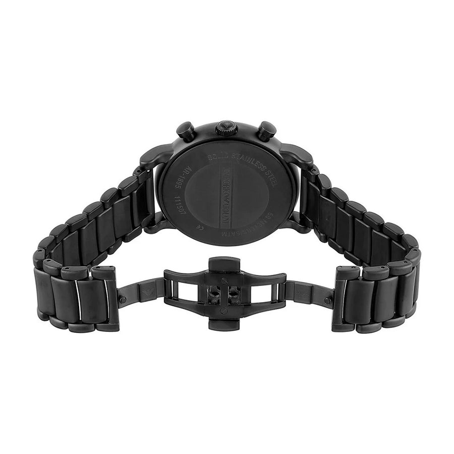 Emporio Armani AR1895 Mens Watch Black Stainless Steel
