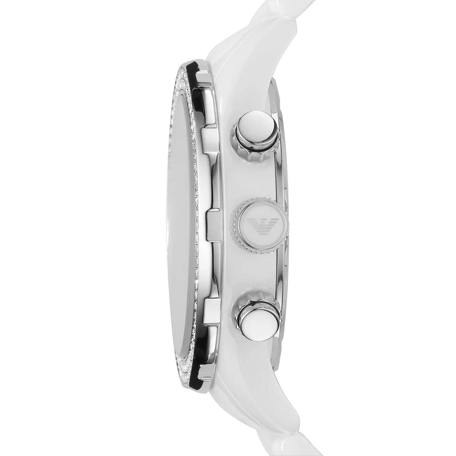 Emporio Armani AR1456 White Ceramica Watch For Women
