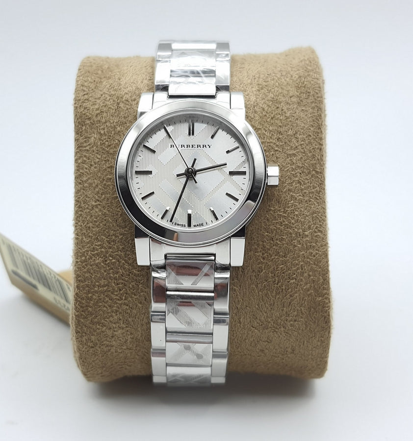 Burberry BU9233 Silver Stainless Steel Strap With Silver Dial Watch For Women