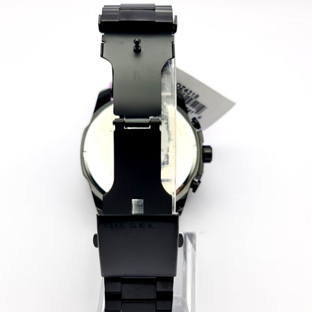 Diesel DZ4318 Black Mens Watch Stainless Steel Black Iridescent Dial