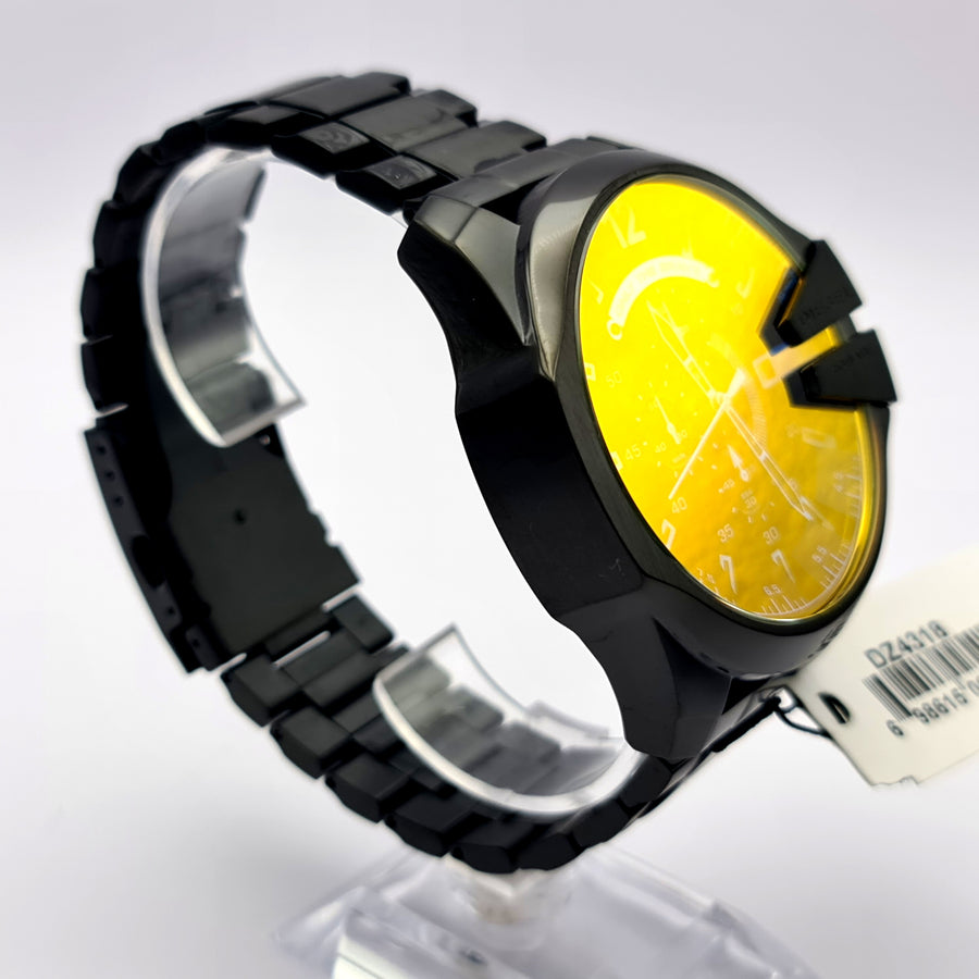 Diesel DZ4318 Black Mens Watch Stainless Steel Black Iridescent Dial