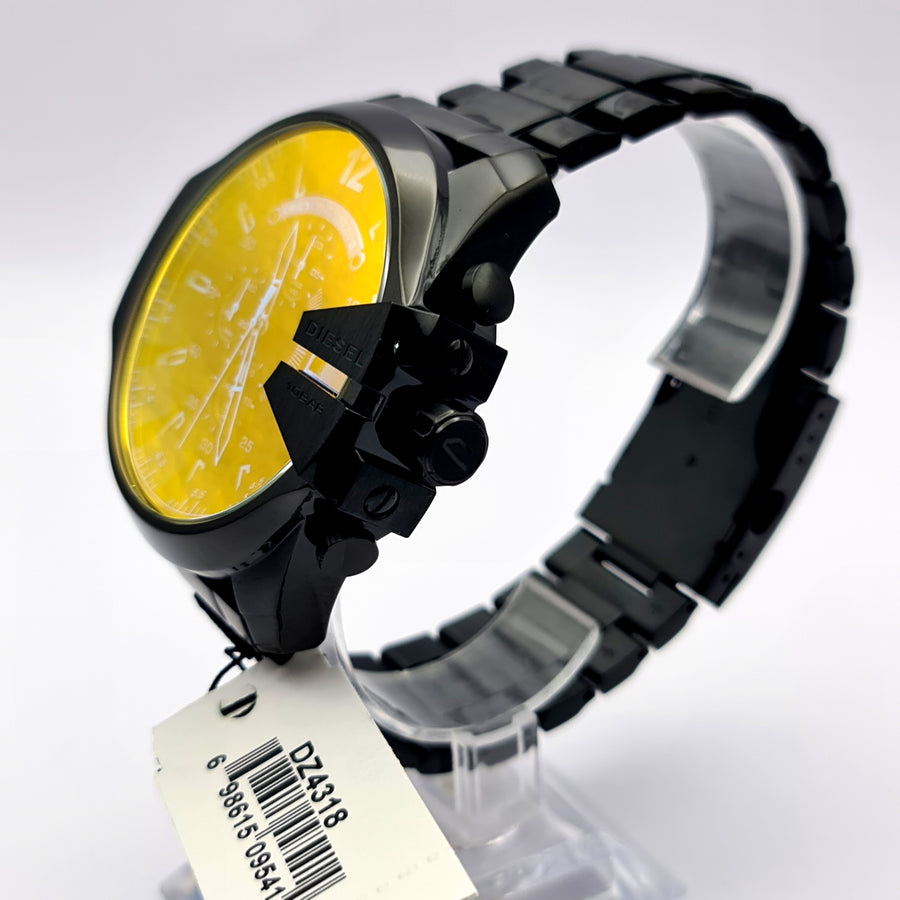 Diesel DZ4318 Black Mens Watch Stainless Steel Black Iridescent Dial