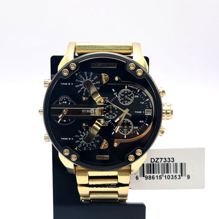 Diesel DZ7333 Gold Stainless Steel With Black Dial Mens Watch