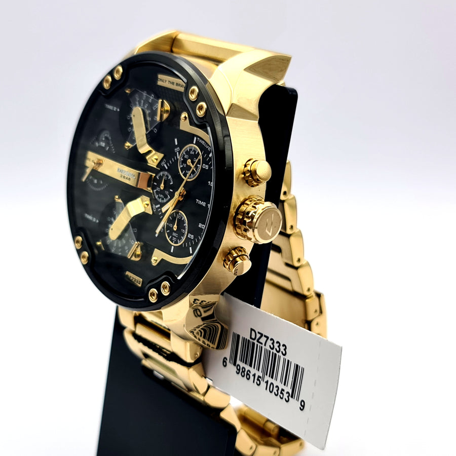 Diesel DZ7333 Gold Stainless Steel With Black Dial Mens Watch