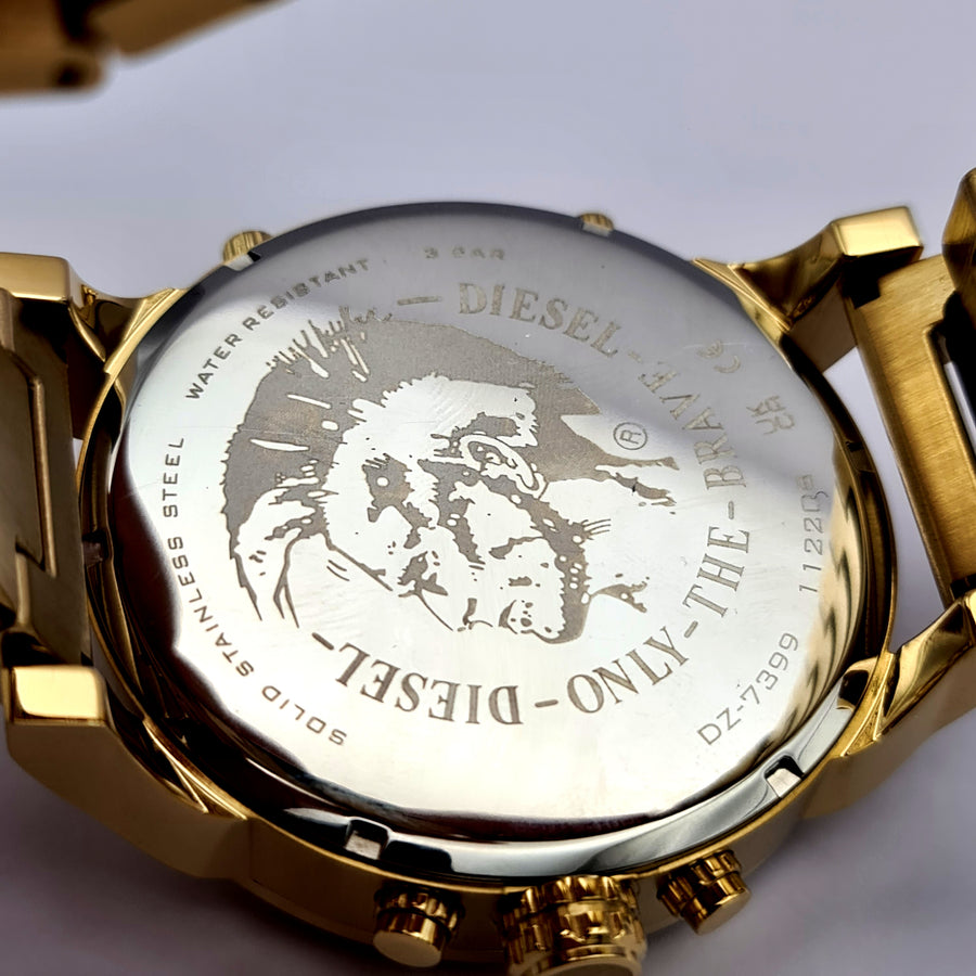 Diesel DZ7399 Gold Stainless Steel Gold Dial Mens Watch
