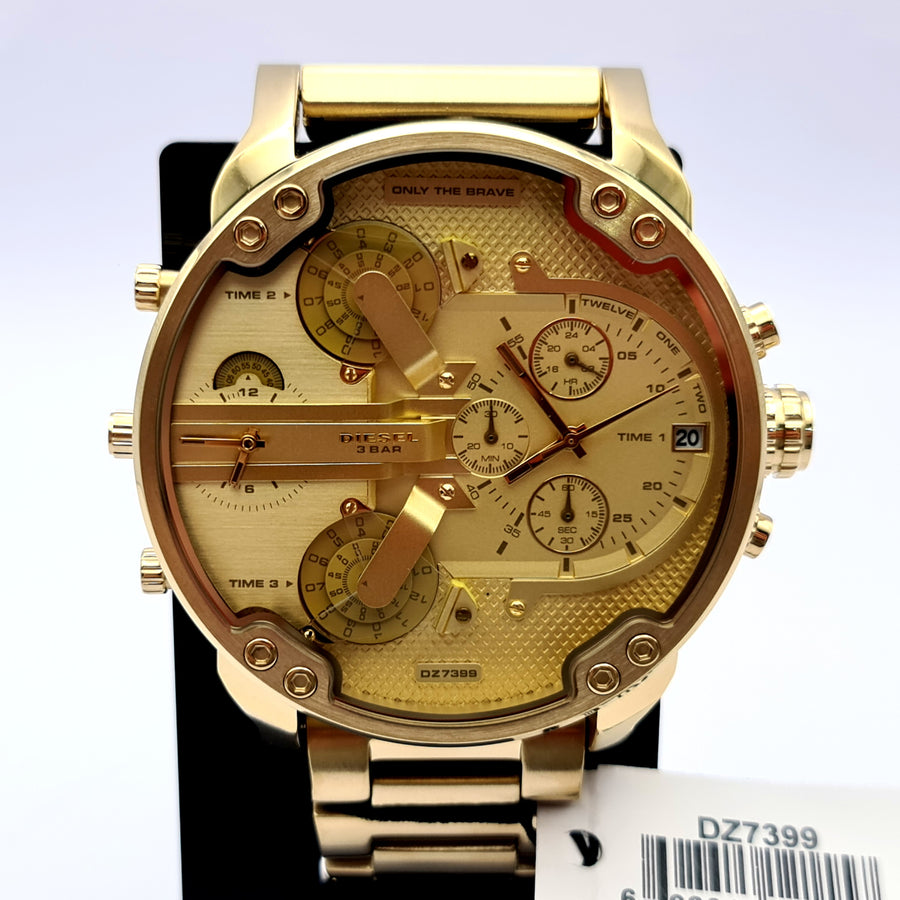 Diesel DZ7399 Gold Stainless Steel Gold Dial Mens Watch