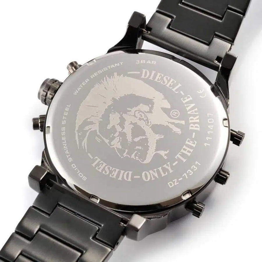 Diesel DZ7331 Grey Stainless Steel With Blue Dial Mens Watch