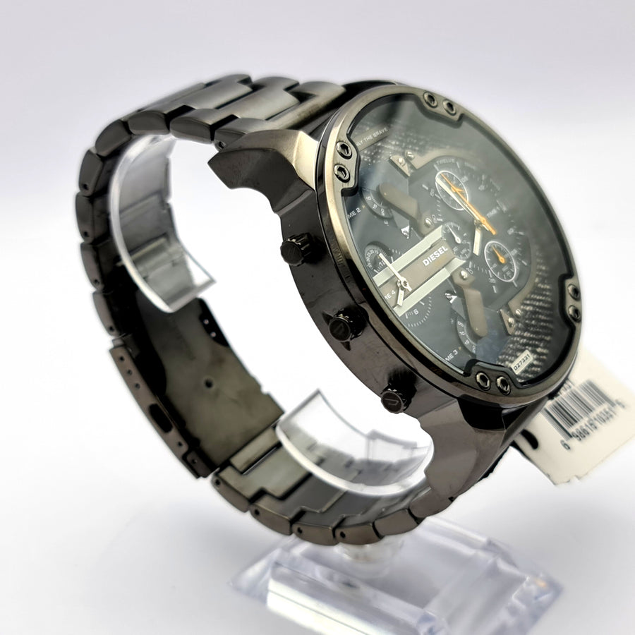 Diesel DZ7331 Grey Stainless Steel With Blue Dial Mens Watch