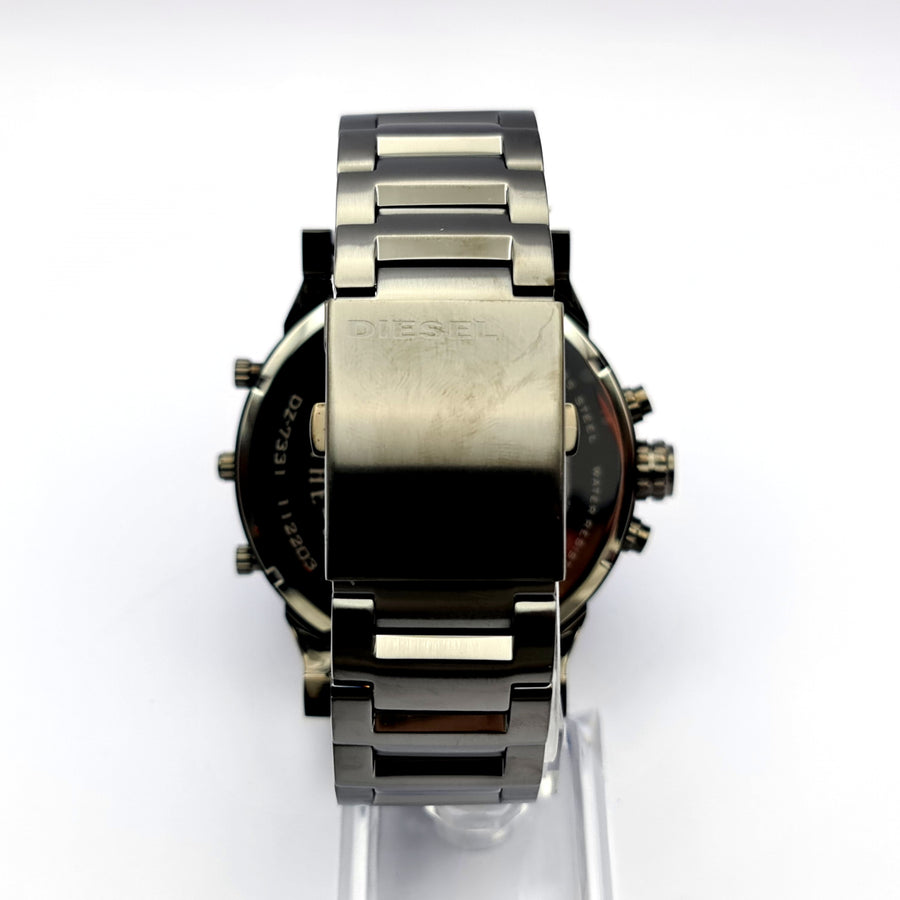 Diesel DZ7331 Grey Stainless Steel With Blue Dial Mens Watch