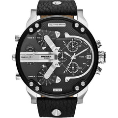 Diesel DZ7313 Black Leather Watches For Men