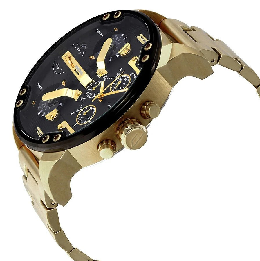 Diesel DZ7333 Gold Stainless Steel With Black Dial Mens Watch