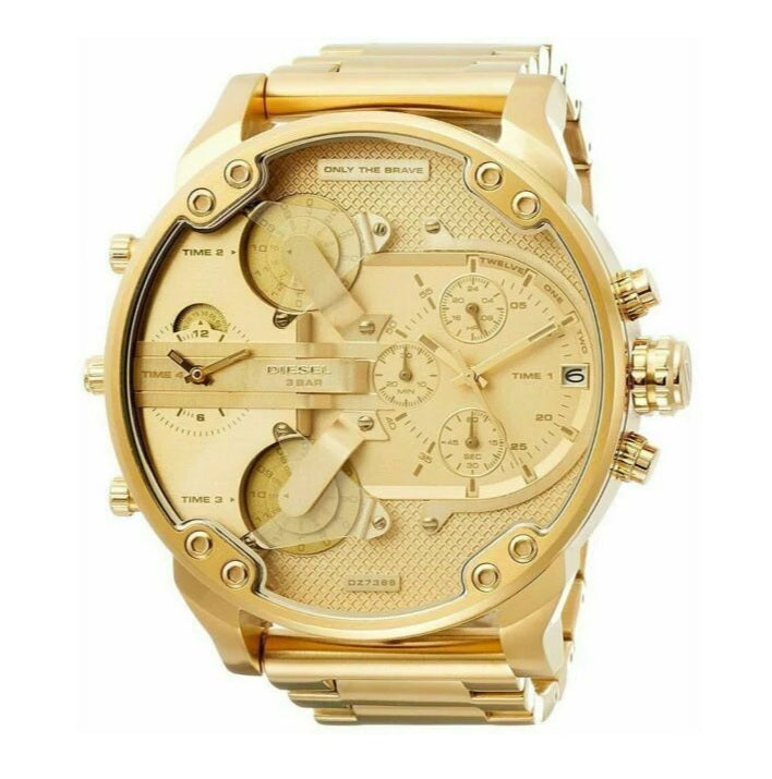 Diesel DZ7399 Gold Stainless Steel Gold Dial Mens Watch