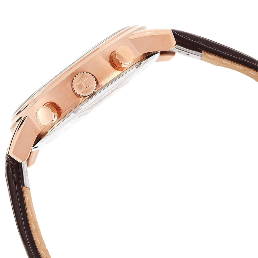 Tommy Hilfiger 1791399 Brown Leather Strap With Blue Dial Watch For Men