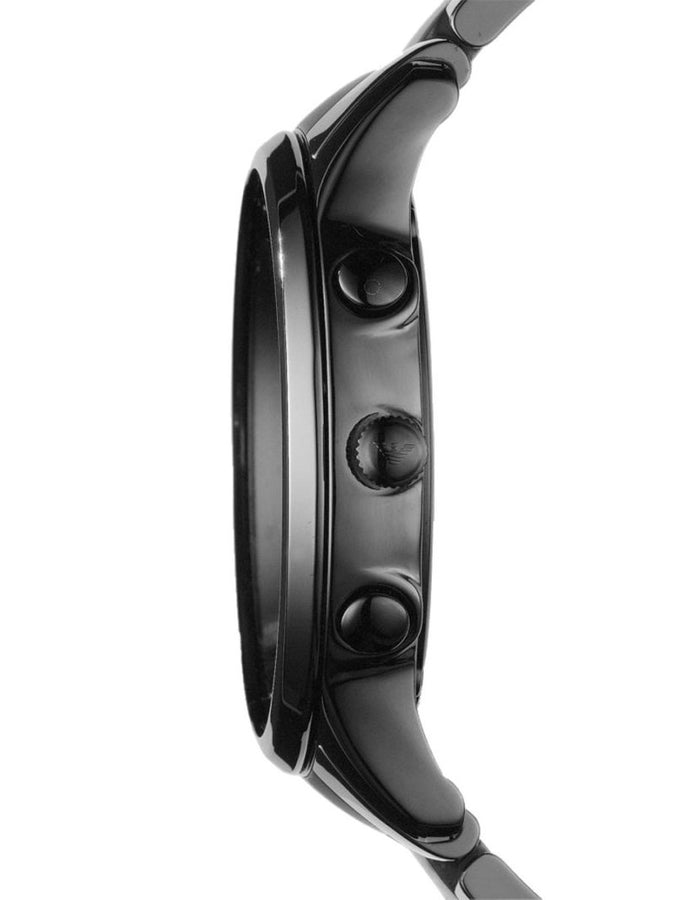 Emporio Armani AR1451 Mens Watch Stainless Steel Ceramic Black Dial