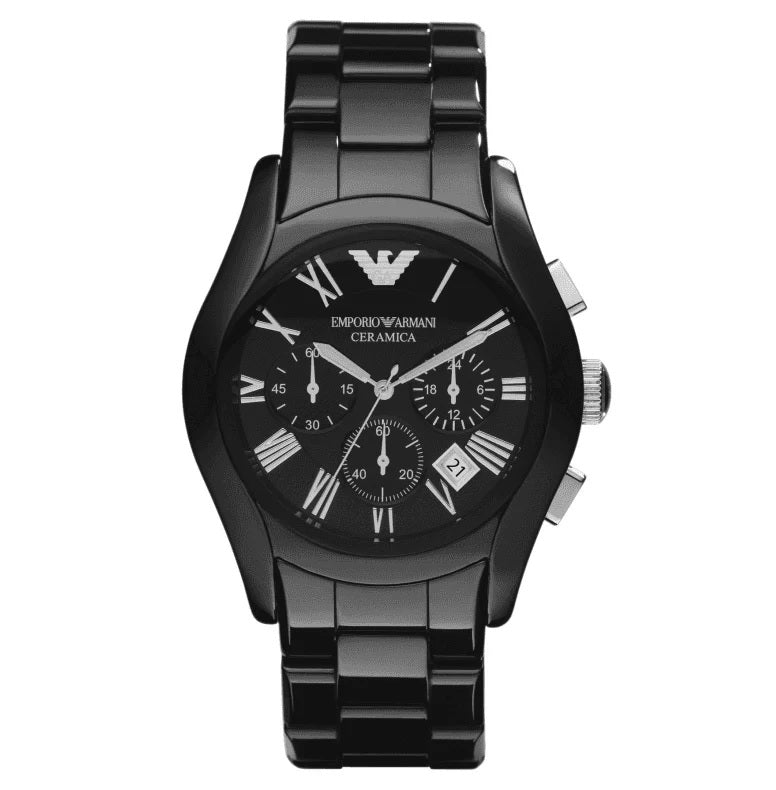 Emporio Armani AR1400 Black Stainless Steel Watches For Mens