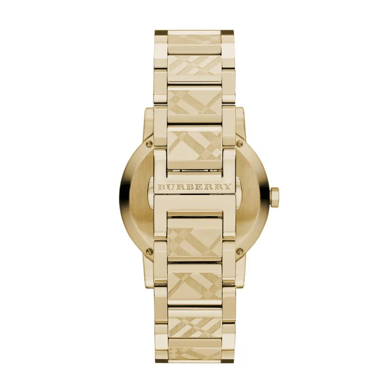 Burberry BU9145 Gold Stainless Steel Strap With Gold Dial Watch For Women