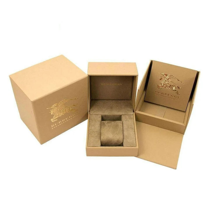 Burberry BU10104 Multicolor Leather Strap With Gold Dial Watch For Women