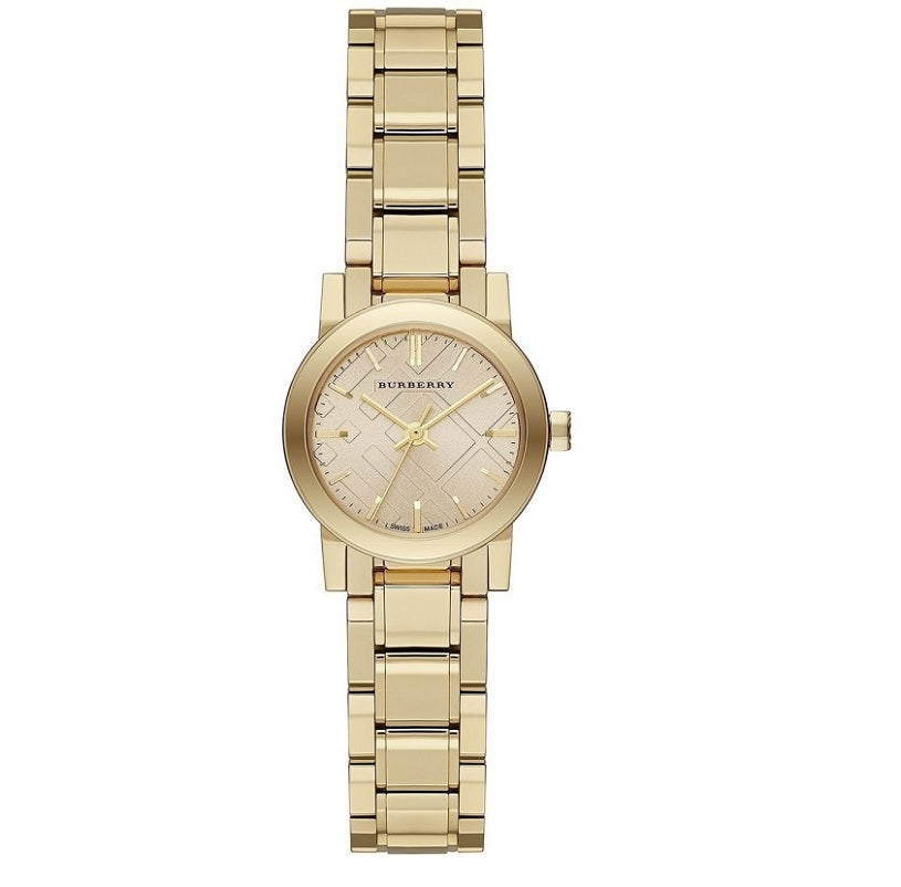 Burberry BU9227 Women's Watch – Stainless Steel Gold Strap Gold