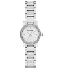 Burberry Women’s Watch Stainless Steel Silver Strap With Silver Dial And Crystals BU9220 The City