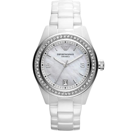 Emporio Armani AR1426 Ceramica White Watch for Women