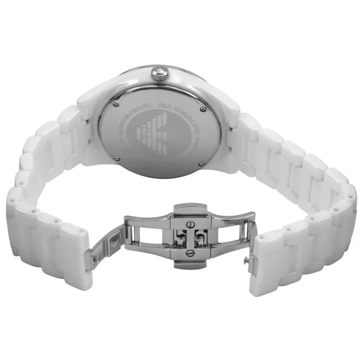 Emporio Armani AR1426 Ceramica White Watch for Women