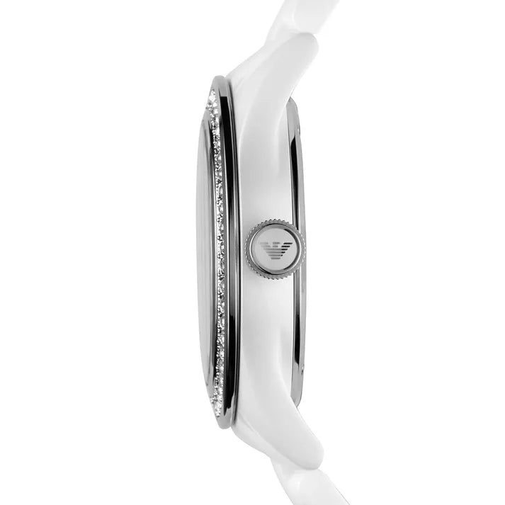 Emporio Armani AR1426 Ceramica White Watch for Women