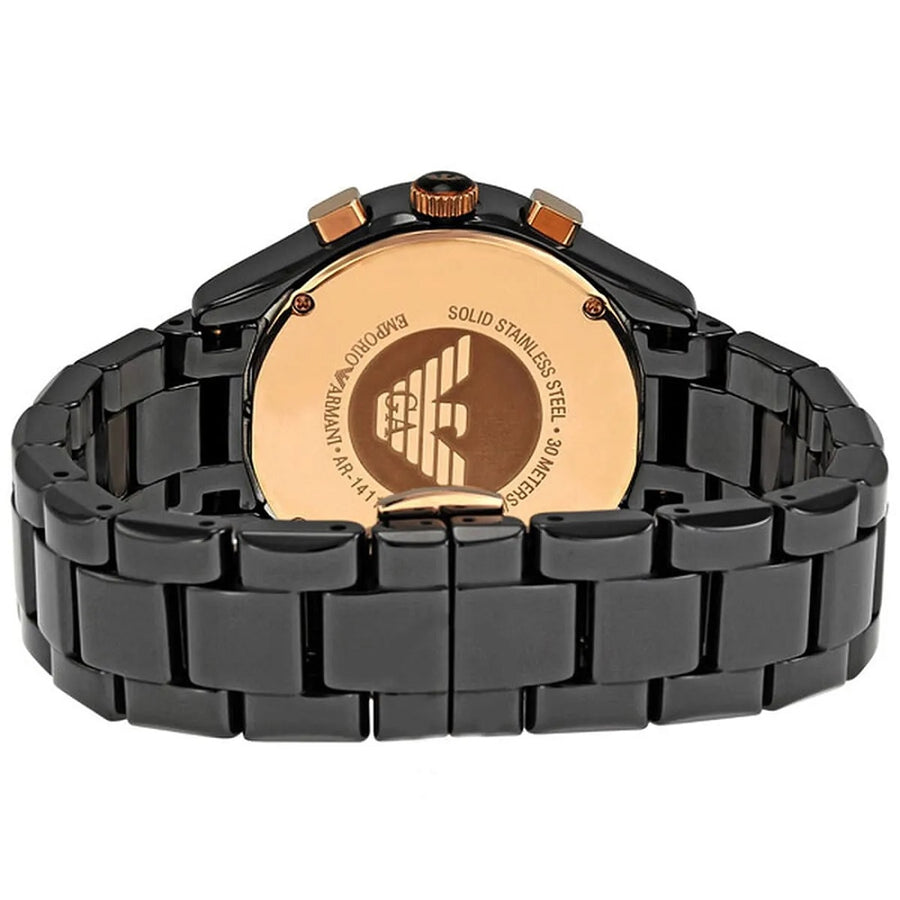 Emporio Armani AR1411 Black Stainless Steel Watches For Men