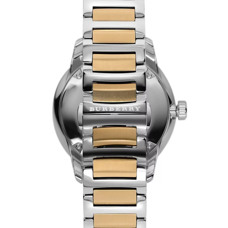 Burberry BU10011 Silver And Gold Stainless Steel Strap With Gold Dial Watch For Men