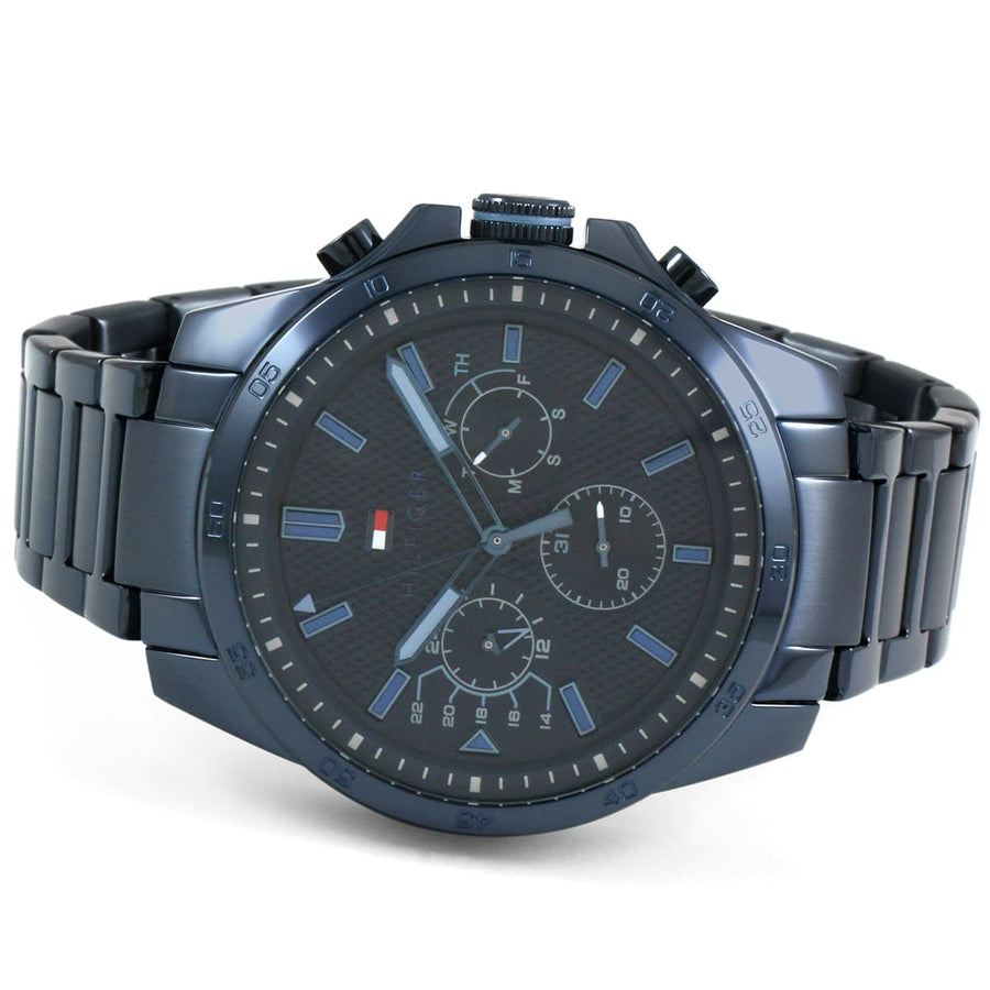 Tommy Hilfiger 1791560 men's watch with blue dial and blue stainless steel strap