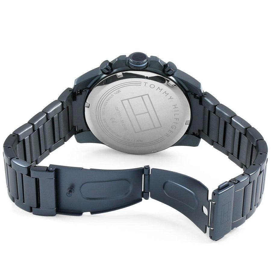 Tommy Hilfiger 1791560 men's watch with blue dial and blue stainless steel strap