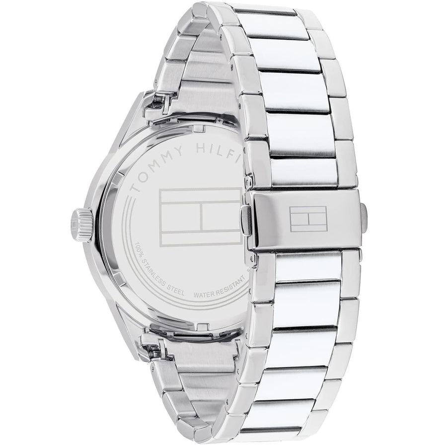Tommy Hilfiger 1791640 men's watch with blue dial and silver stainless steel strap