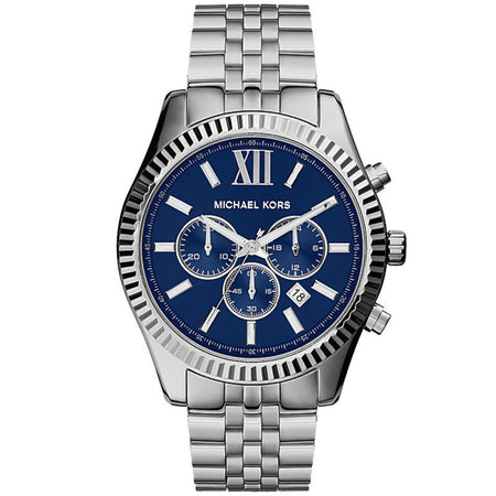 Michael Kors MK8280 Men's Watch Stainless Steel Strap With Blue Dial